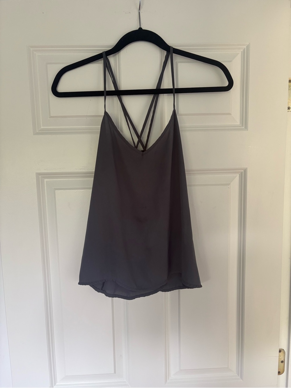 Hollister Gray Strappy V-Neck Cami